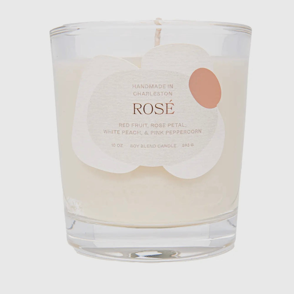Rewined Rose Candle