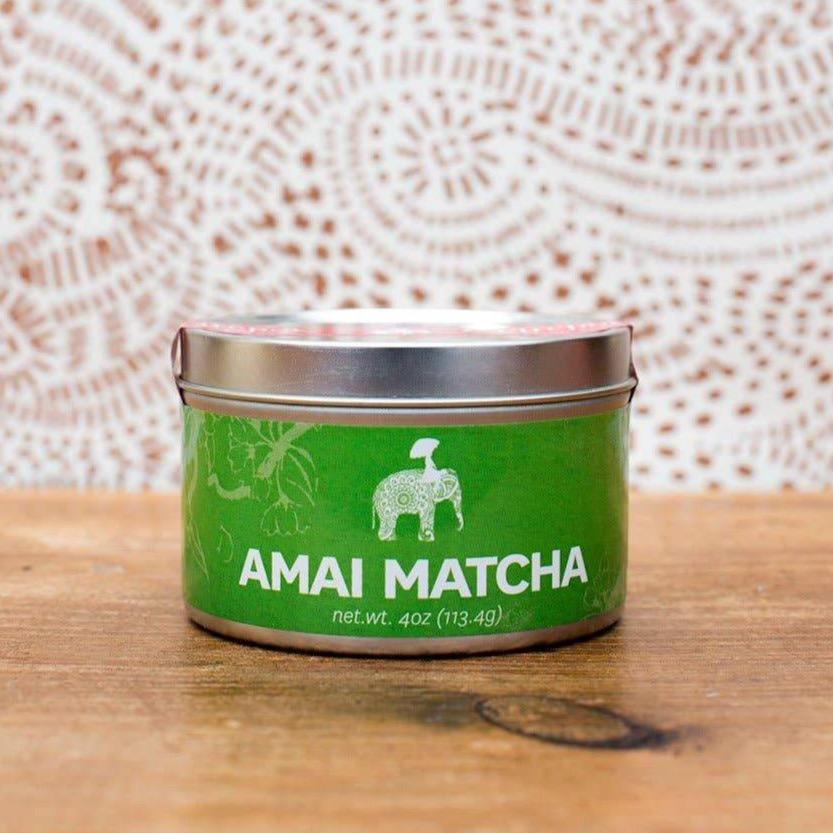 Tin 4 oz Amai Matcha Tea for Tea Lover