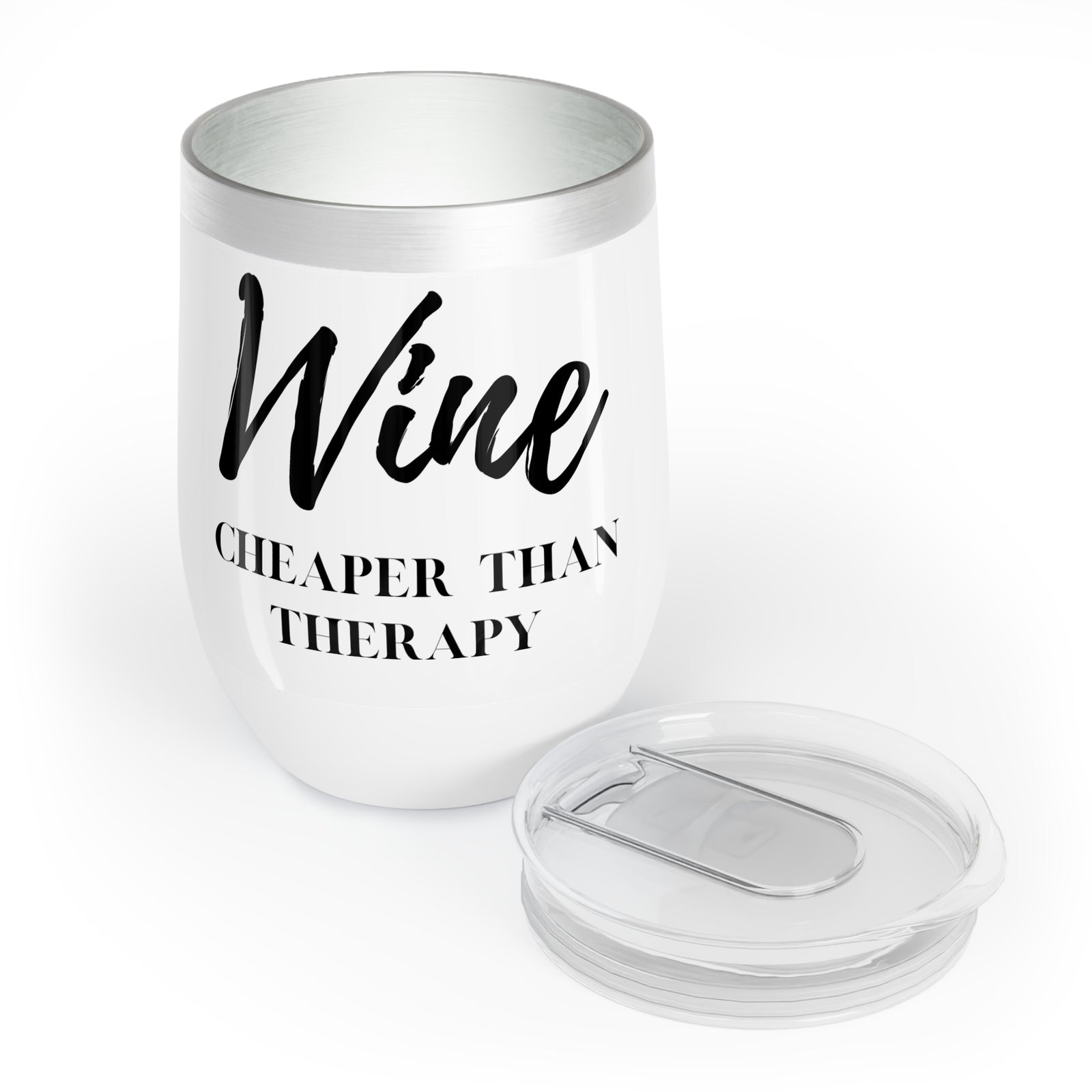 “Wine Cheaper Than Therapy” Tumbler