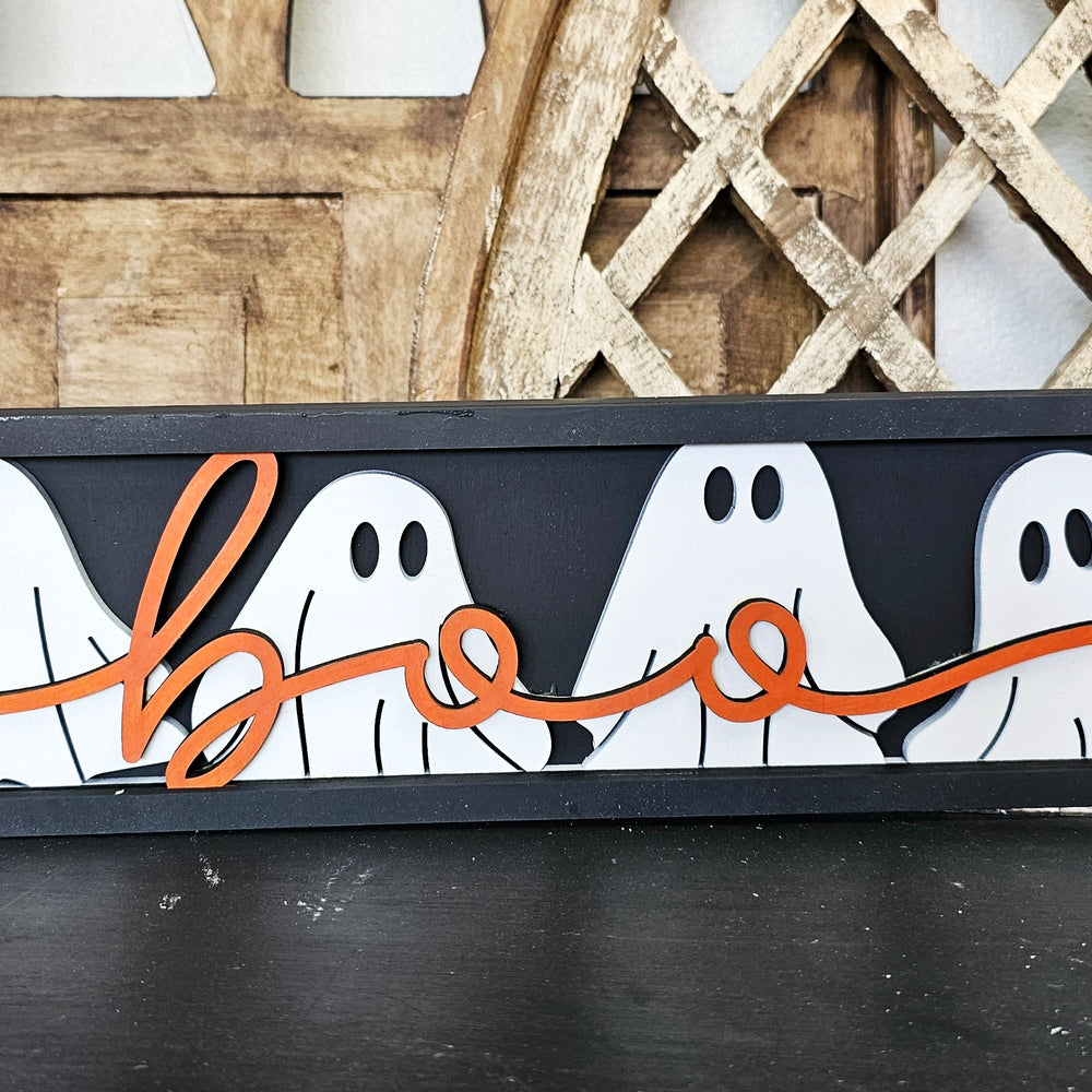 DIY Halloween Boo Shelf Sitter