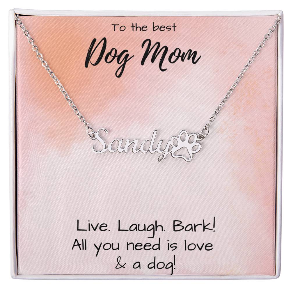 Personalized Dog Mom Necklace