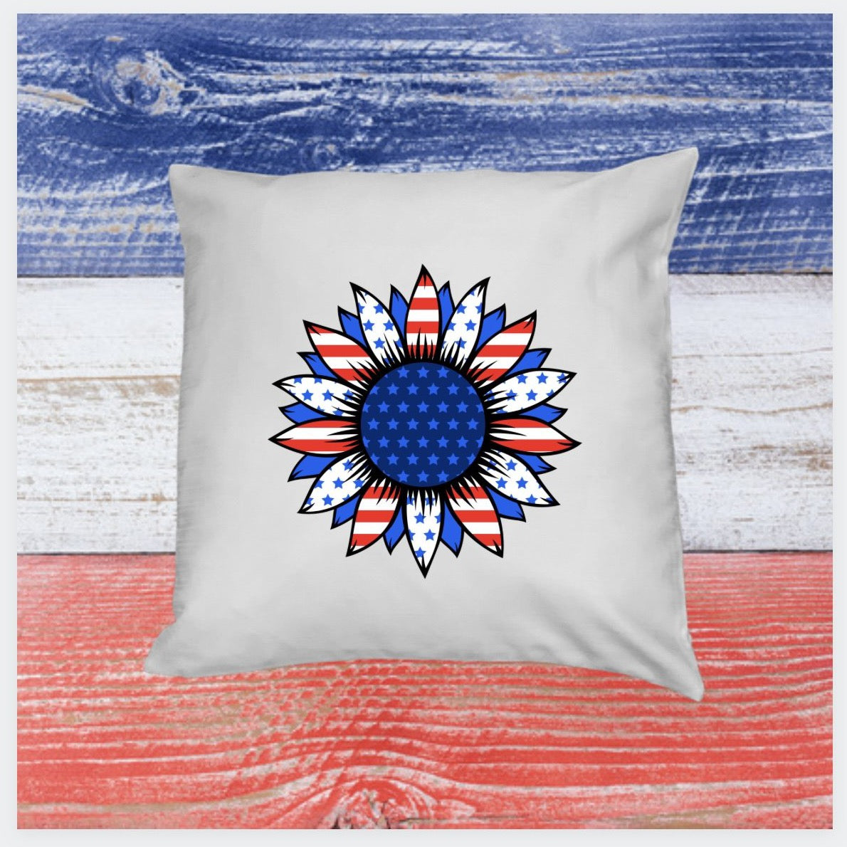 Red Stars & Stripes Patriotic Collection Fabric Pillow Covers