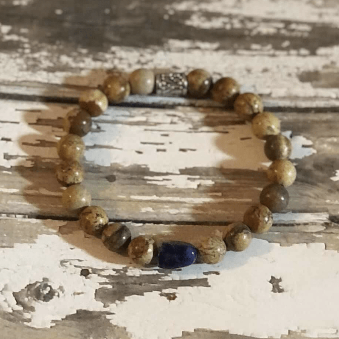 Handcrafted Grounded Earth Stretch Bracelet