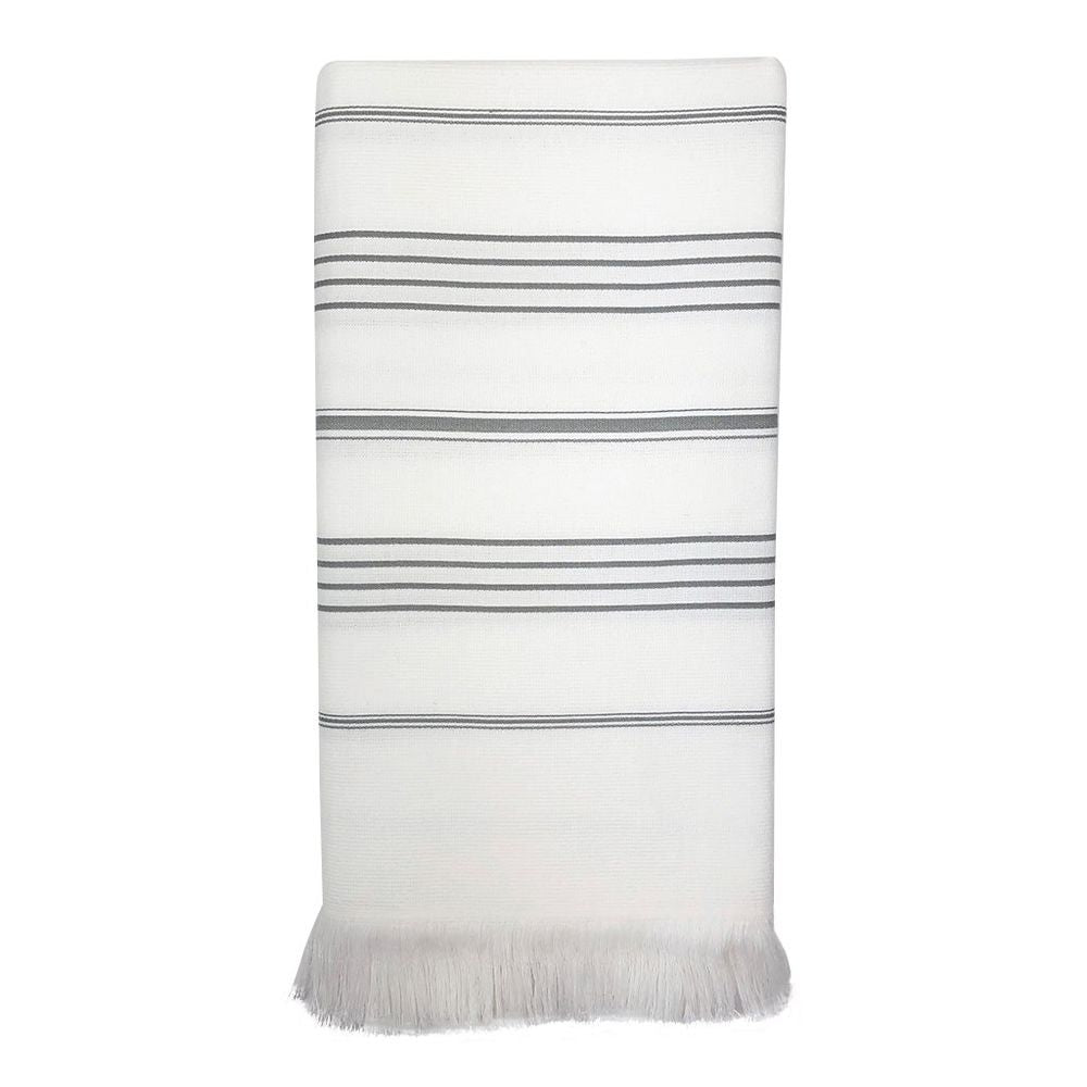 White Classic Terry Handcrafted Turkish Towel