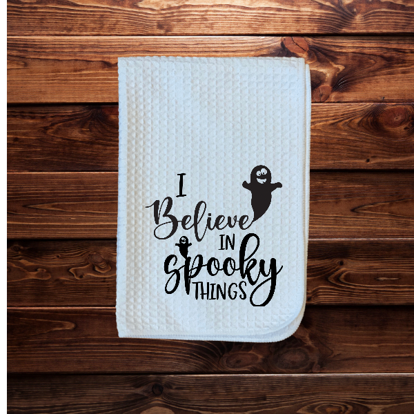 Printed Believe in Spooky Extra Absorbent Fabric Dish Towel