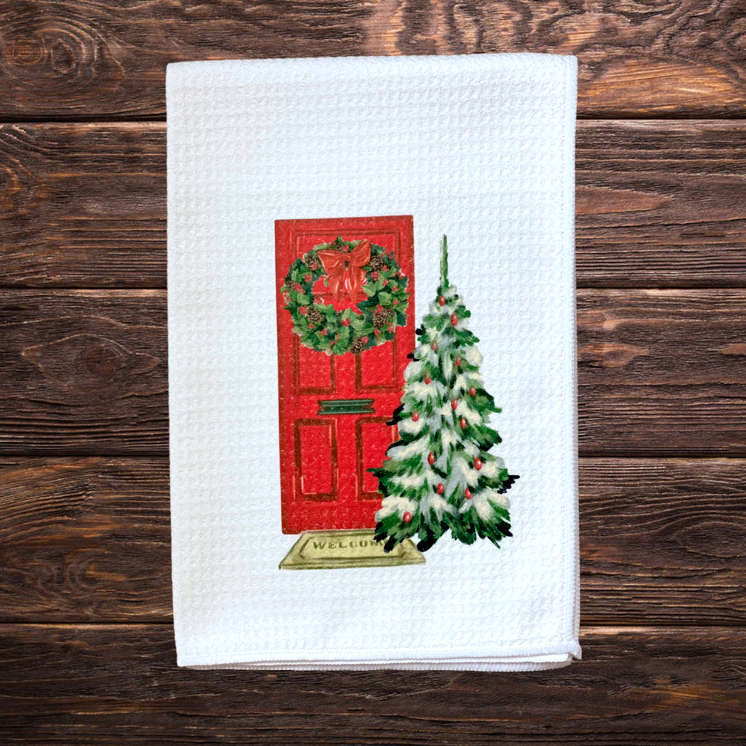 Red Welcome Holidays Red Door Towel with Extra absorbent