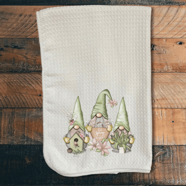 Spring Gnome Towels
