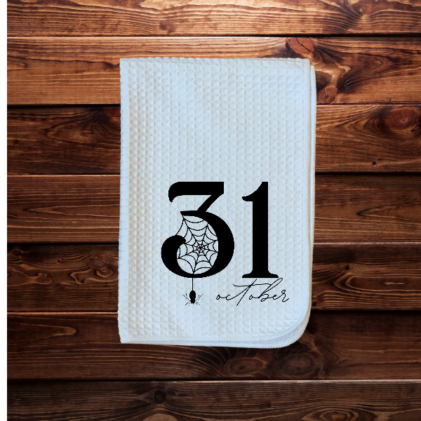Printed October 31 Extra Absorbent Fabric Dish Towel