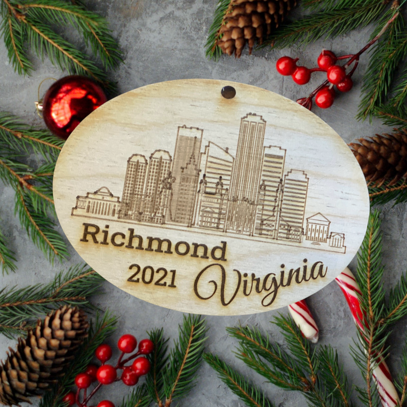 Richmond VA Ornament for Christmas Decor