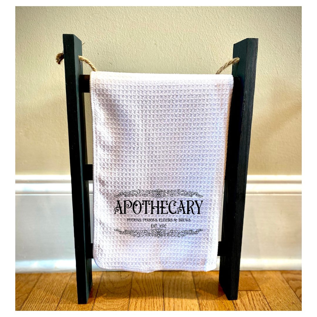 Printed Apothecary Extra Absorbent Fabric Dish Towel
