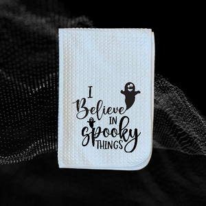 Printed Believe in Spooky Extra Absorbent Fabric Dish Towel