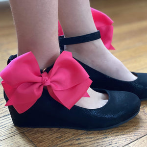 Pink 5 Inch Fancy Stylish Shoe Bows
