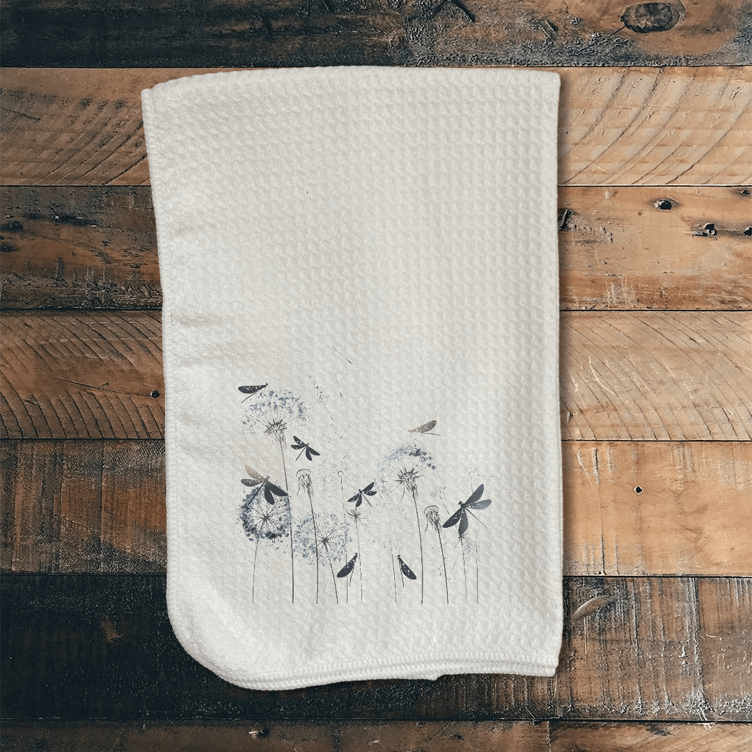 Dandelion Kitchen Shape Extra Absorbent Fabric Design Soft Dish Towel