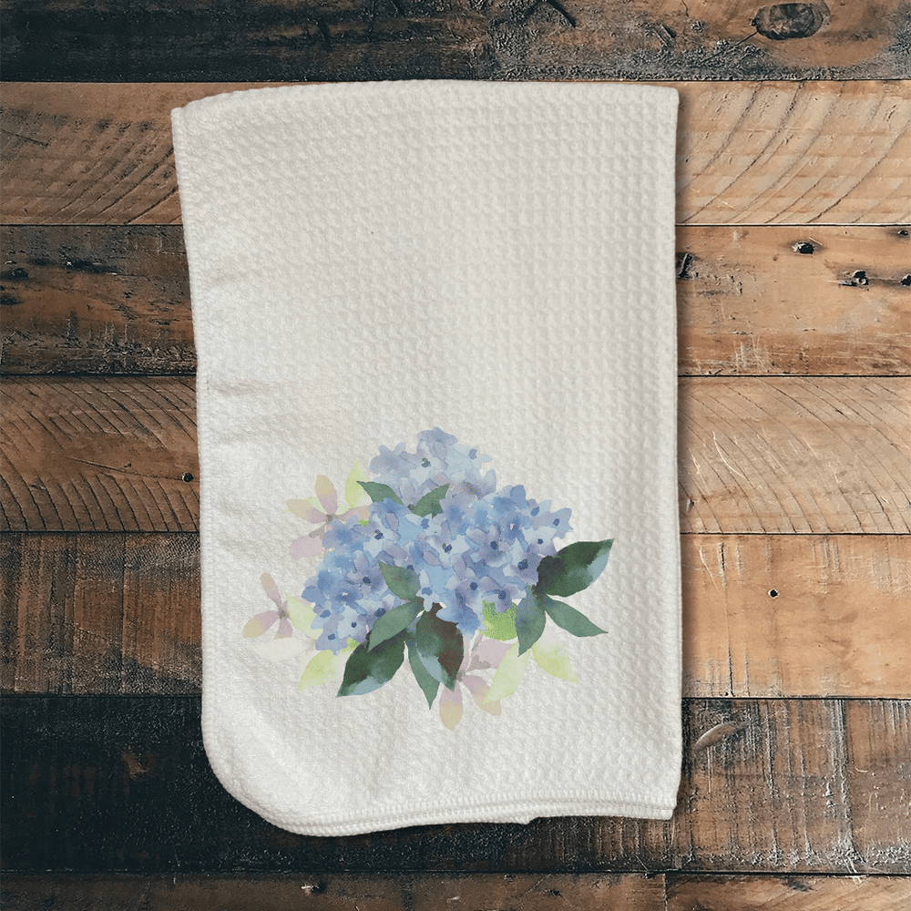 Hydrangea Shape Design Soft Extra Absorbent Fabric Dish Towel