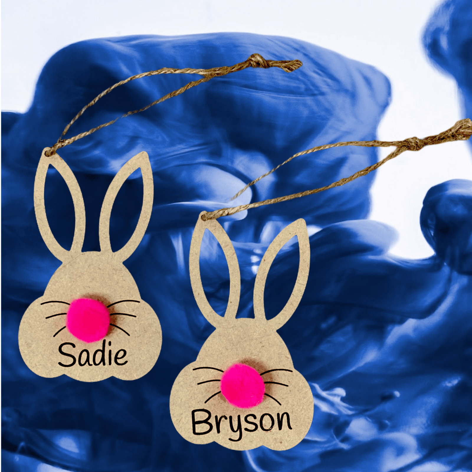 Personalized Adorable Bunny Tag