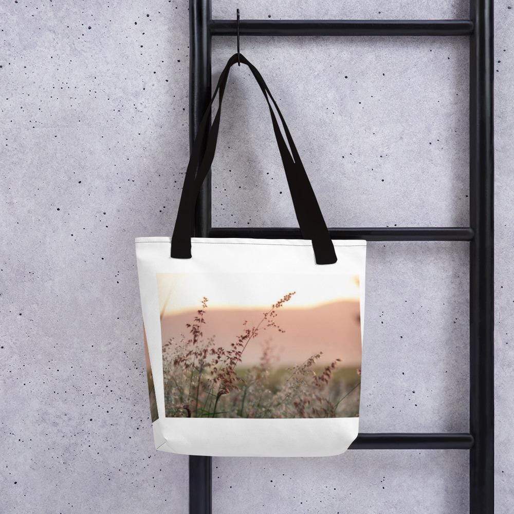 Trendy Spring Meadow Cotton Tote Bag for Holiday Gifts