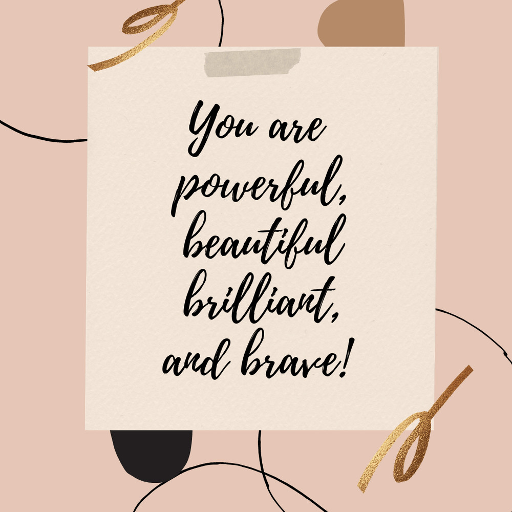 Printed You are Powerful in Free Download Quote for Wall Decor