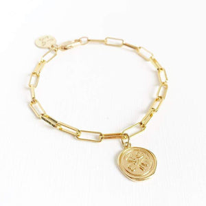 Gold-Filled 14k Lucky Clover Handmade Bracelet Ideal for Gifts